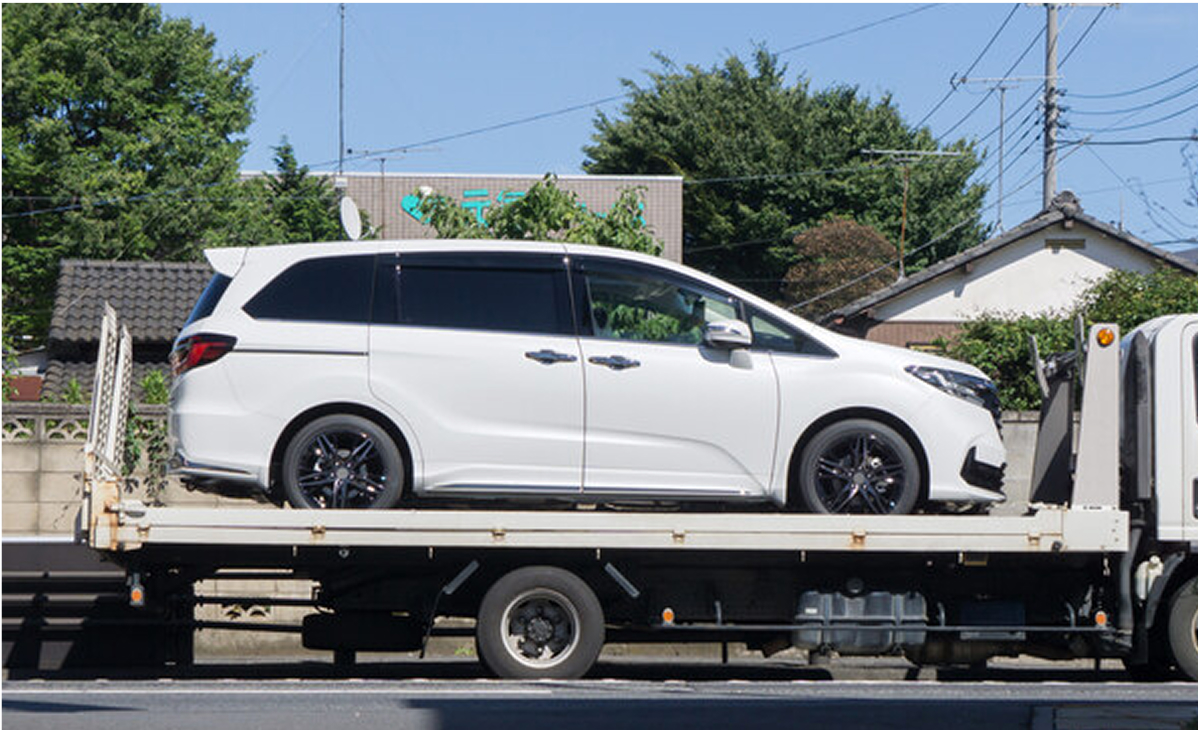 修理工場へ搬送