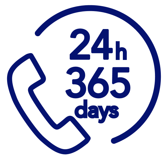 24時間365日いつでも対応！