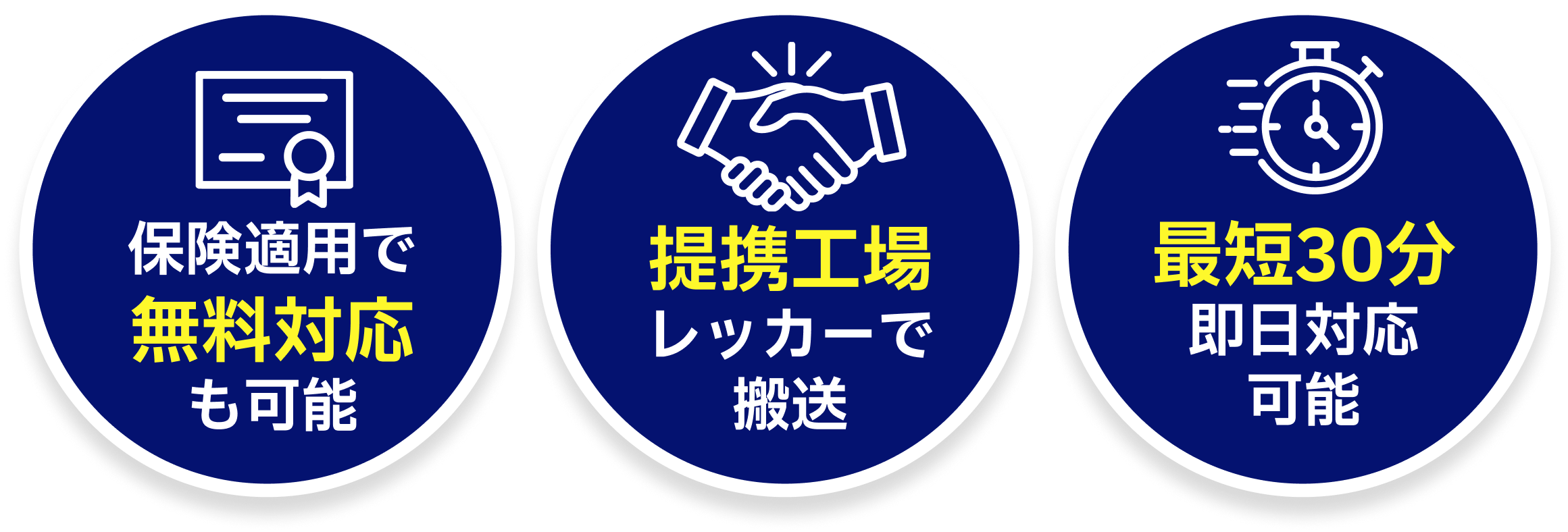 お車のトラブルすぐ解決！レッカー車待機中！